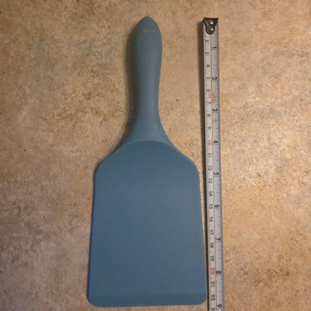 Blue Silicone Flat Spatula 9
